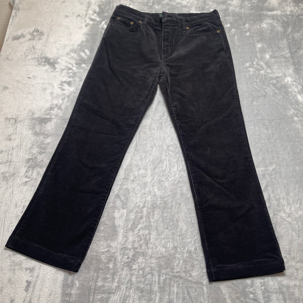 Lauren Jeans Co Ralph Lauren Women's Pants‎ Size 6 Black Corduroy Bootcut